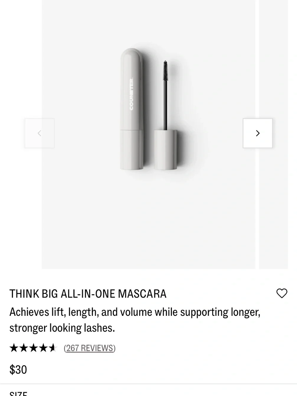 beautycounter “Better Black” Think Big All-In-One Mascara